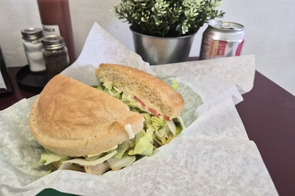 The Chicken Pesto Avocado Sandwich is one of Sourdough Bread Deli's most popular menu items. (Patricia Ortiz/Community Impact)