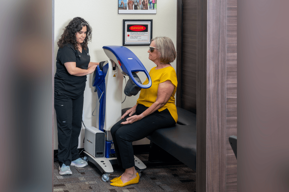 Dr. Natalie Broadbent chiropractor in Cypress Texas specializing in sciatica treatment, back pain relief and personalized chiropractic care