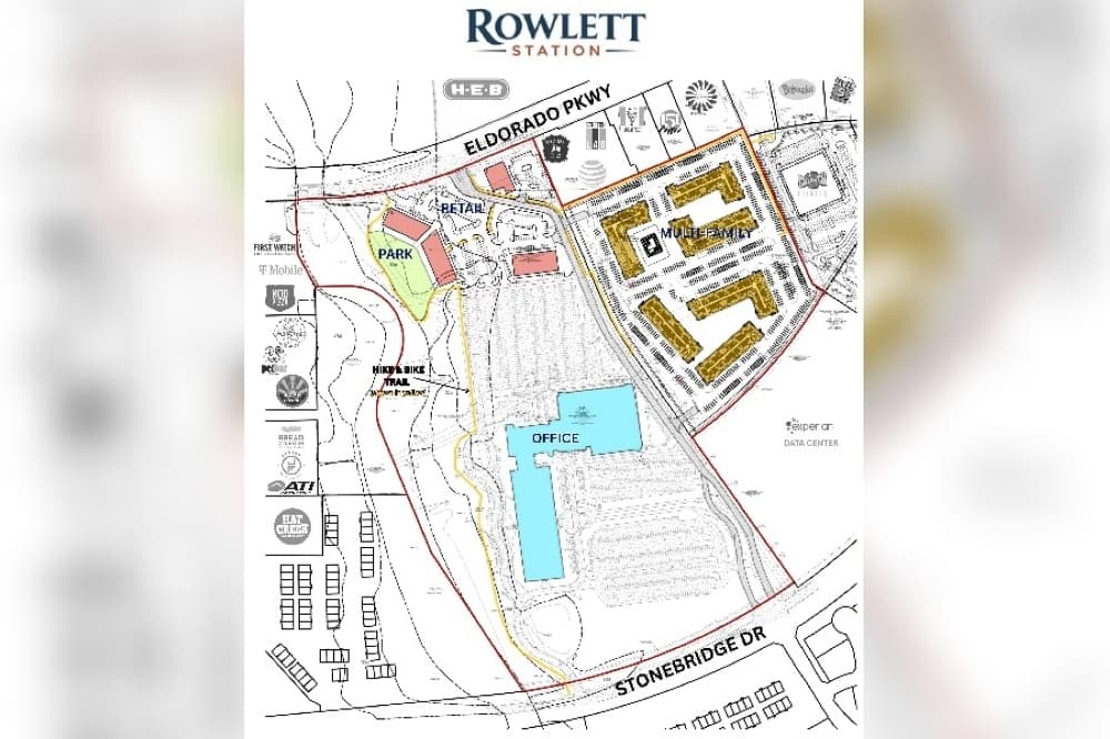 Image of the Rowlett Station master plan. 