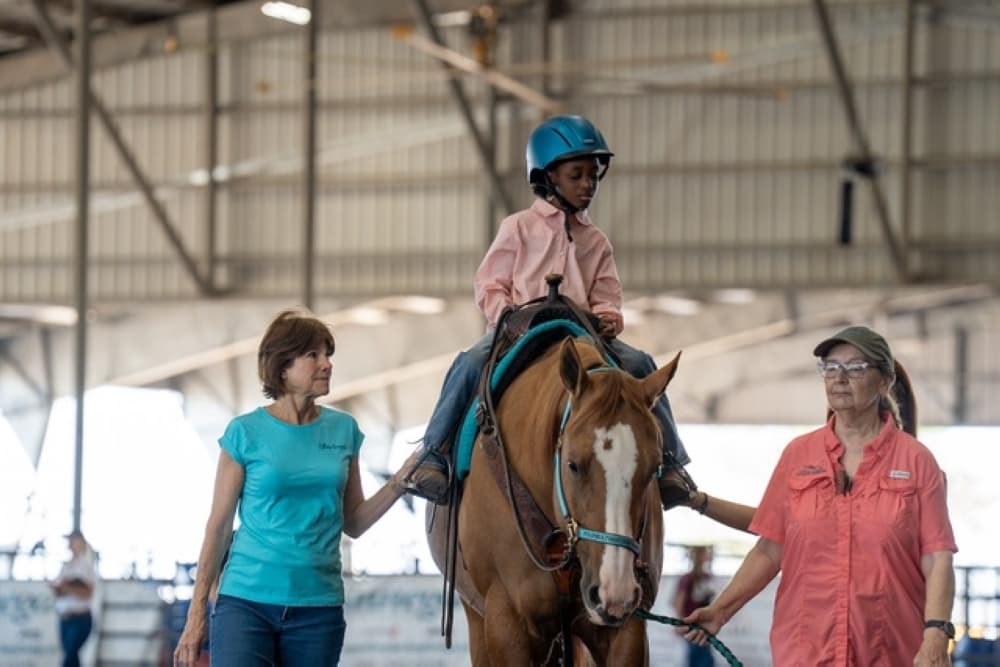 Reining Strength Therapeutic Horsemanship offers equine-assisted services