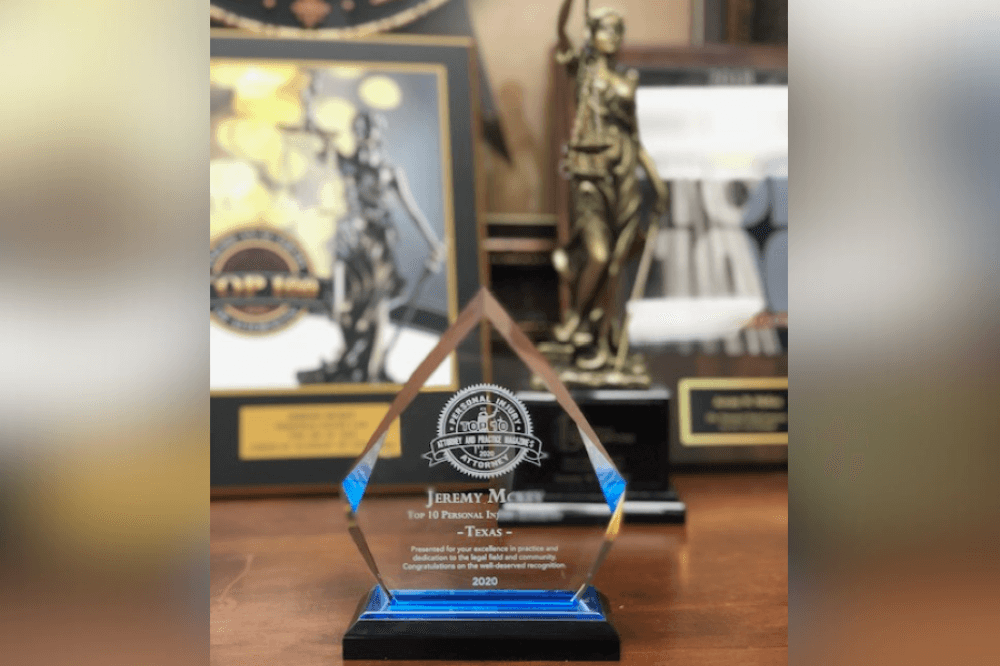 top 100 lawyers trophy
