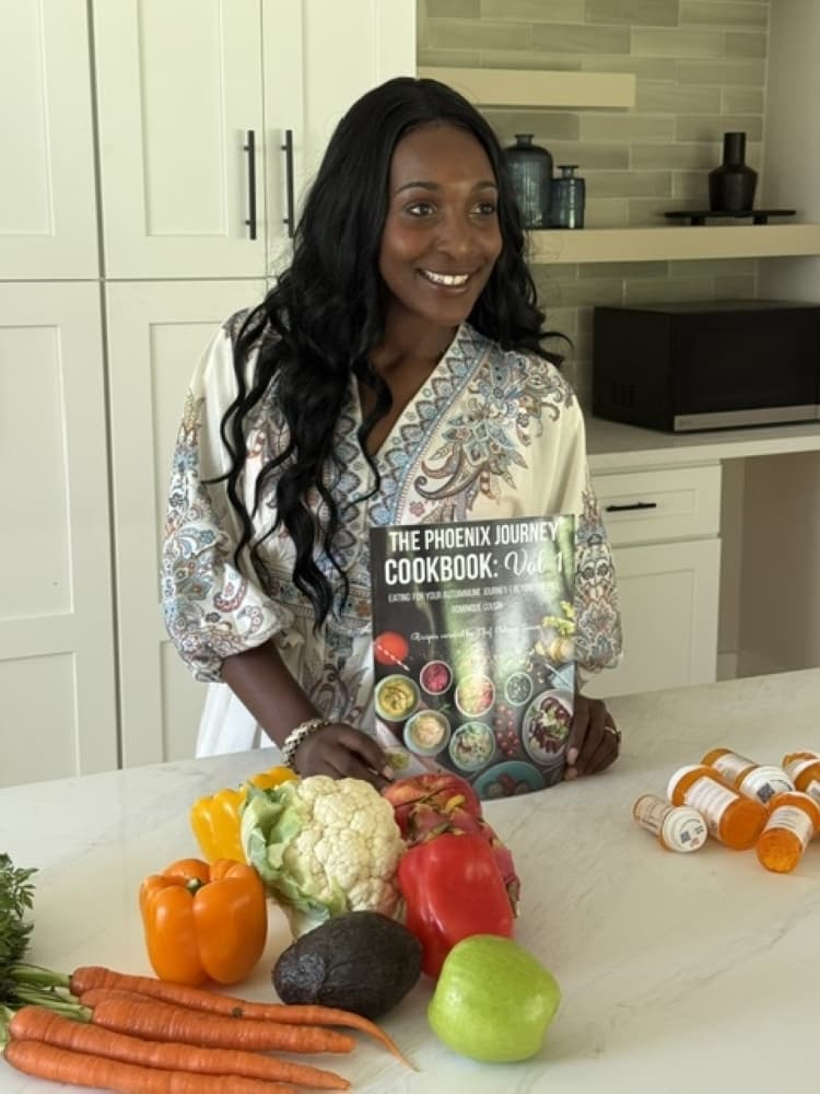 The nonprofit teaches clients how to eat clean and follow an anti-inflammatory diet to help manage symptoms. (Courtesy The Phoenix Journey)