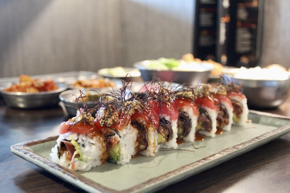 The Father's Day roll is a specialty roll served on Father's Day. (Jovanna Aguilar/Community Impact)