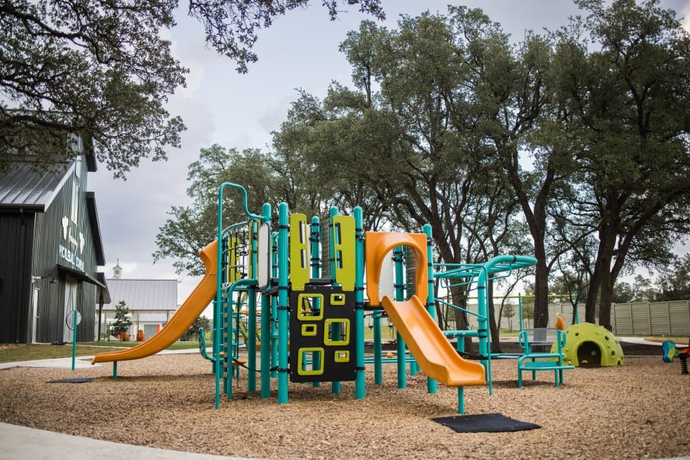 The Paddock offers a trike track, a tricycle path, for children. (Courtesy Santa Rita Ranch)