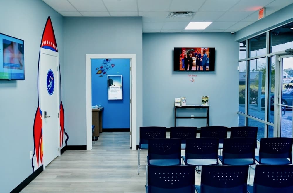 WeeKare Pediatrics' New Caney waiting room features several televisions for patients to enjoy while waiting for their doctor's visit. (Courtesy WeeKare Pediatrics)