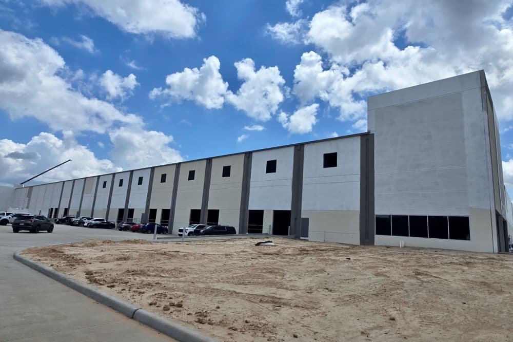 Building exterior of GCP Paper new manufacturing plant in New Caney