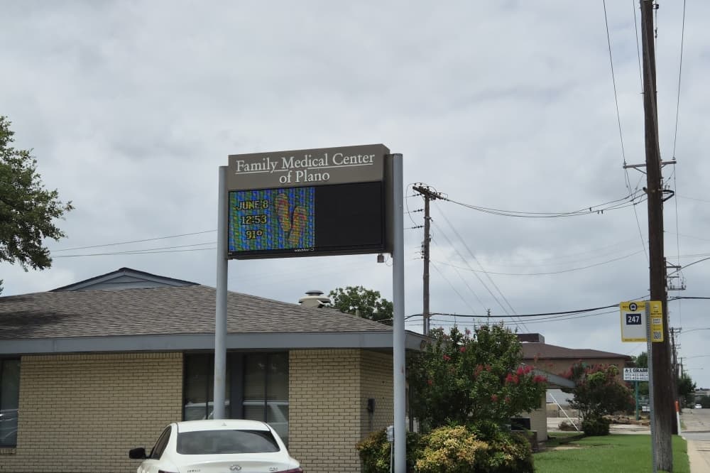 Sign on a property