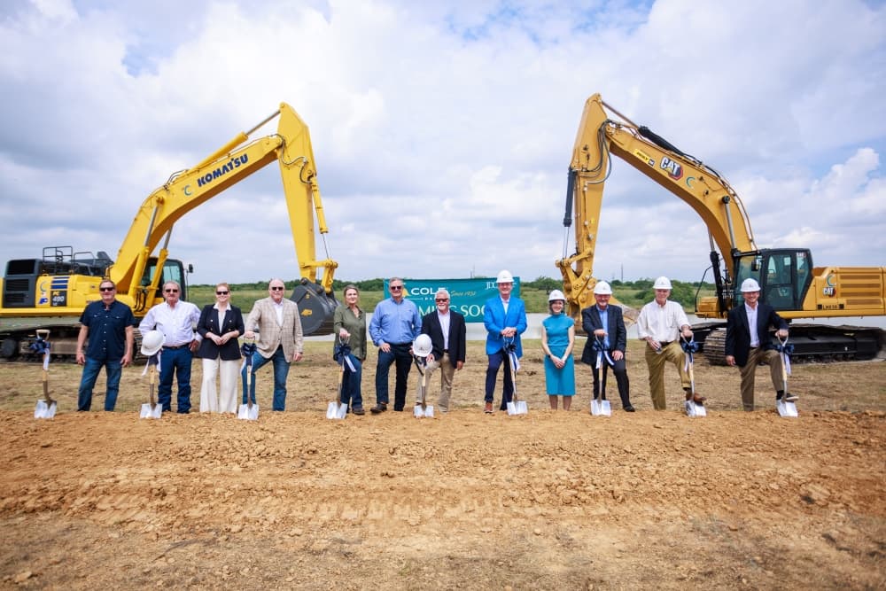 Development partners gathered for a private groundbreaking ceremony for Cole Ranch, a 3,100-acre master-planned community in Denton. (Courtesy Johnson Development)