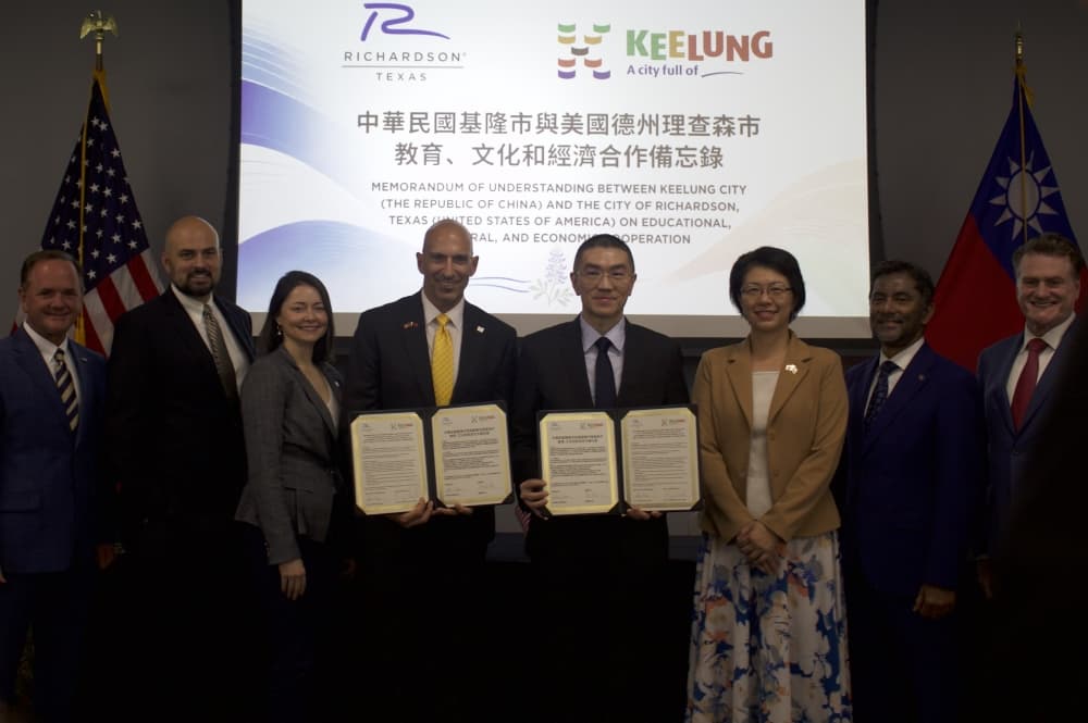 Richardson officials sign Friendship City agreement with Keelung City, Taiwan
