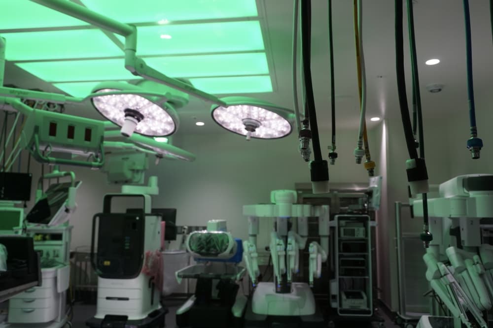 Da Vinci robotic surgical systems at the new Ascension Seton Women's Hospital, used for minimally invasive gynecological procedures. (Jessica McLaren/Community Impact)