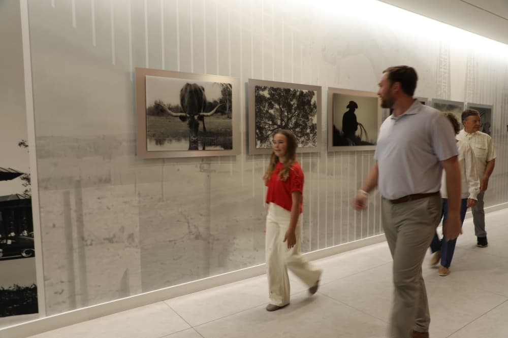 teenager walking through NDBT's hallway