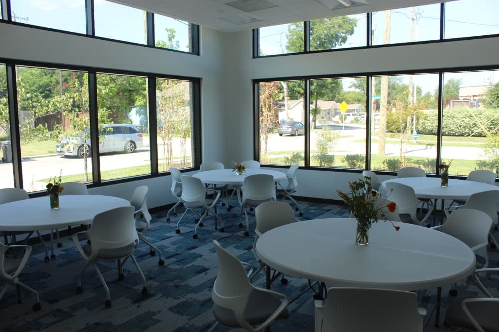 Image of a classroom in the new headquarters