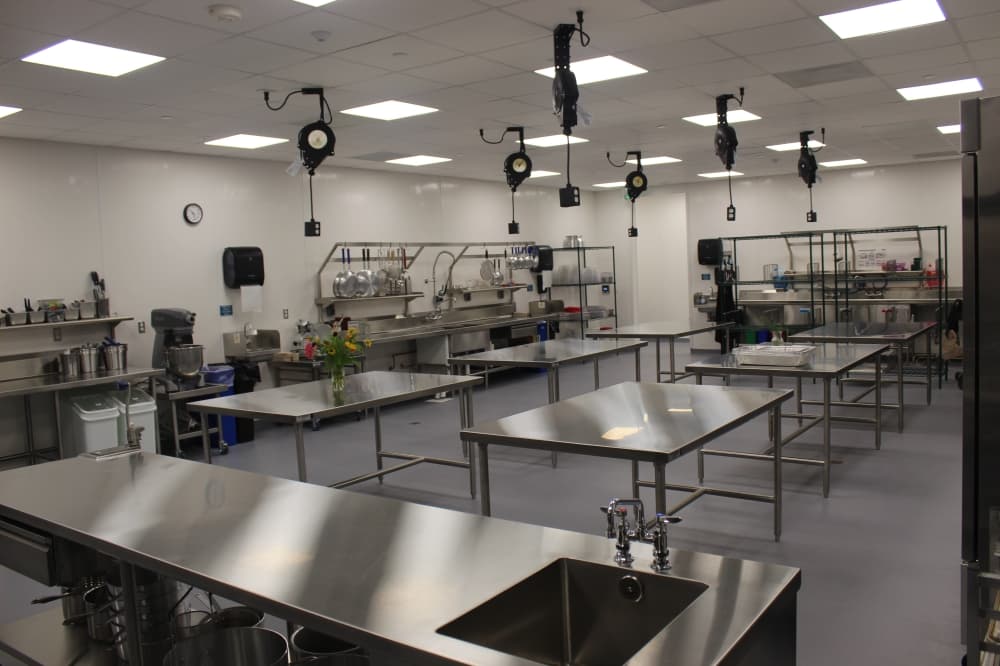 The new headquarters includes a training kitchen. (Colby Farr/Community Impact)