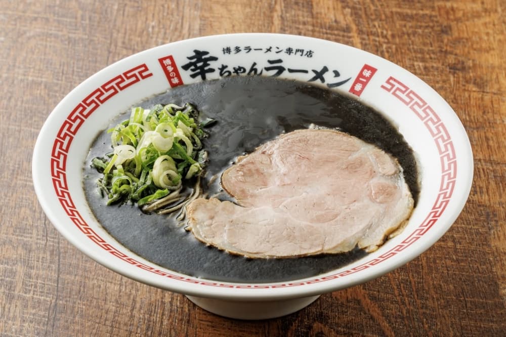 The Black Garlic Tonktotsu is made with roasted garlic and pork bone broth. (Courtesy of Kouchan Ramen)