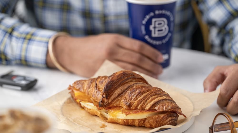 Paris Baguette has breakfast sandwich options available in its menu. (Courtesy of Paris Baguette)