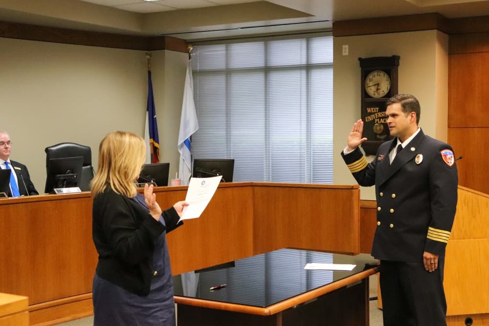 West University Place swears in new fire chief