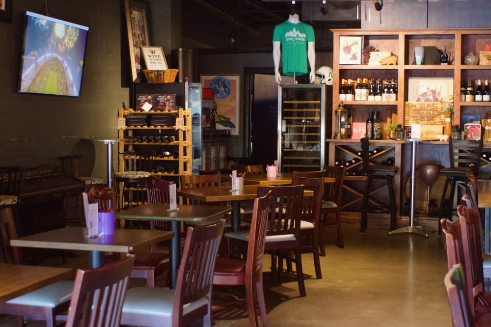 The wine bar hosts live music several times a month and offers table service. (Adam Doe/Community Impact)
