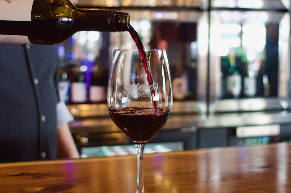Steve's Wine Bar offers about 50 wines by the glass and roughly 200 wines by the bottle. The company will reach 10 years in business in early August. (Adam Doe/Community Impact)