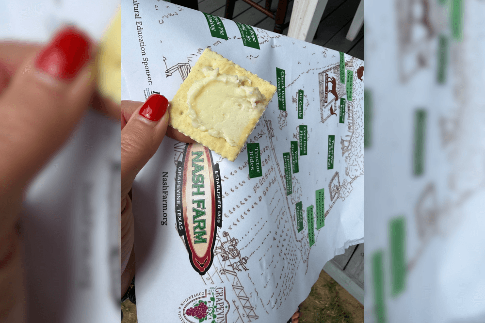 Nash farm cracker with cheese