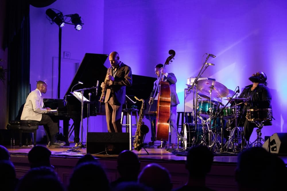 jazz artist on stage
