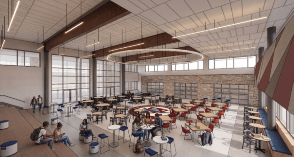 A concept of the new Bryan Collegiate High School. (Rendering courtesy Bryan ISD)