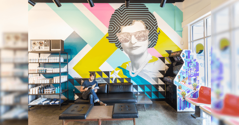 Birds Barbershop location interior