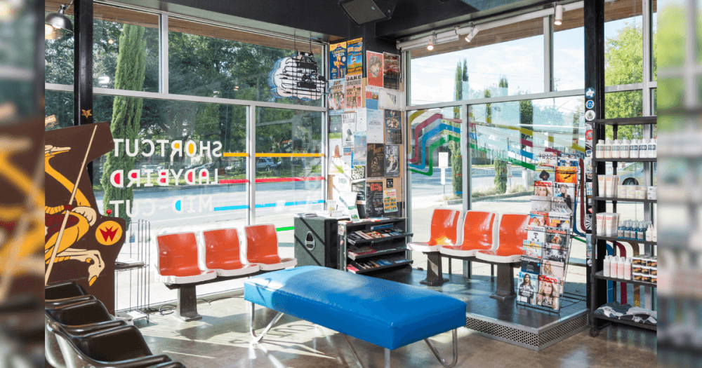 Birds Barbershop location interior