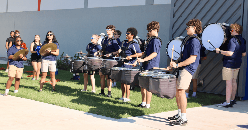 Band performing