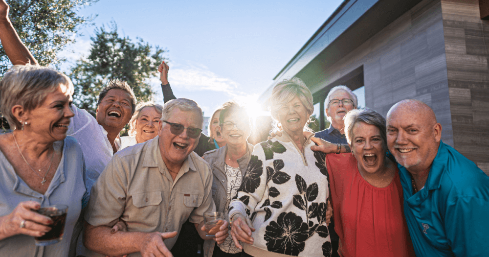 residents smiling
