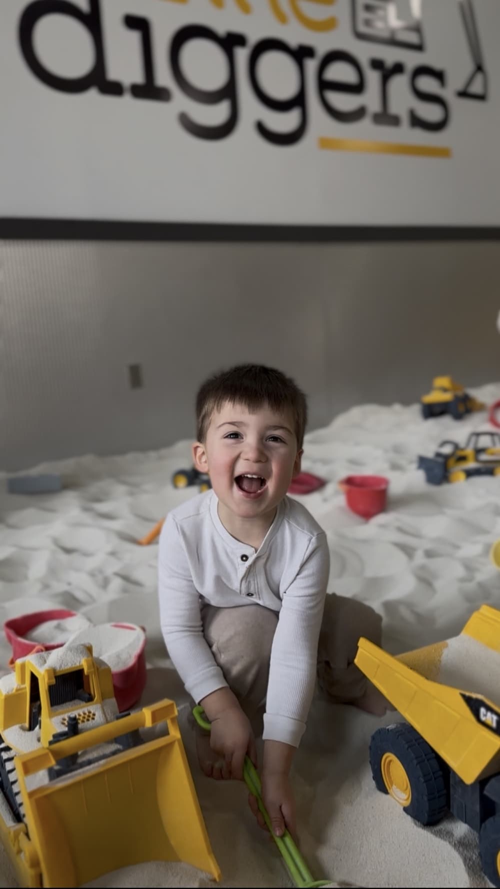 Little Diggers has hundreds of construction-themed toys to play with at its locations. 