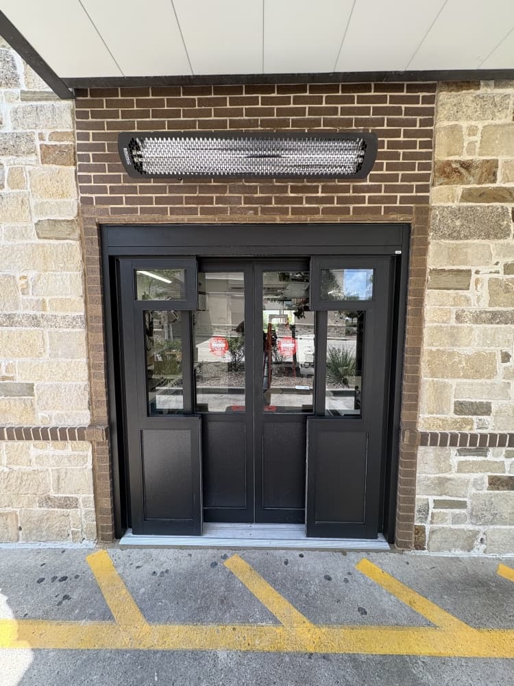 Drive thru automatic doors