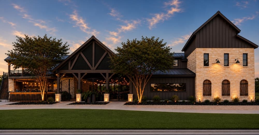 An image of the new front of the Duesy's building features new bronze details. 