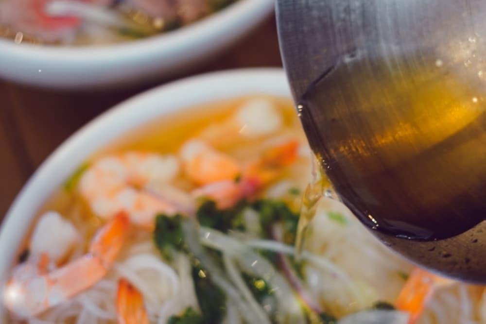 Bites & Basil offers a variety of pho options with beef broth and a choice of protein. (Courtesy Bites & Basil)