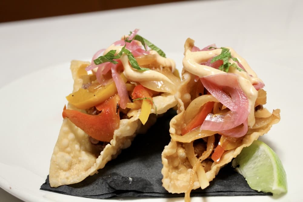 wonton tacos