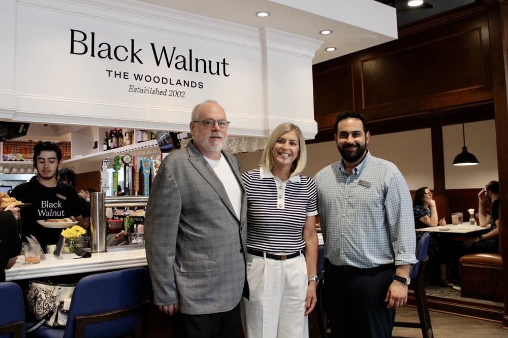 trio of people in hospitality group