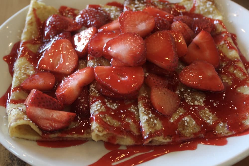 Swedish pancakes served at Brunch at Lili's.