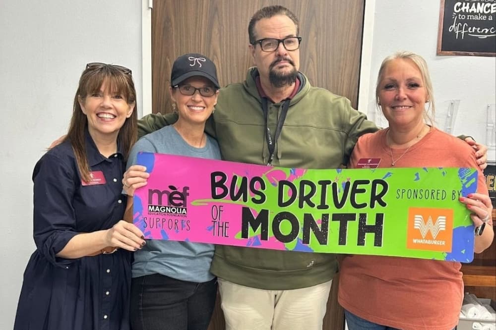 Winners of the bus driver of the month award get a wide range of prizes including $50 giftcard and more. (Courtesy Becca Henry)