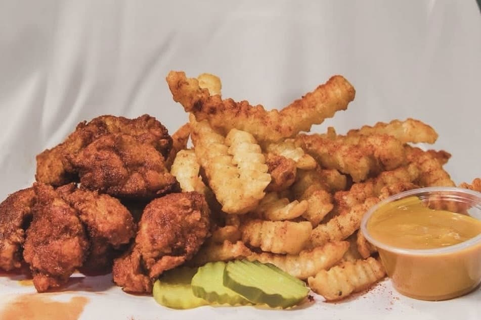 Lava Hot Chicken has a "spice ladder" with five levels and offers Halal chicken. (courtesy of Lava Hot Chicken)