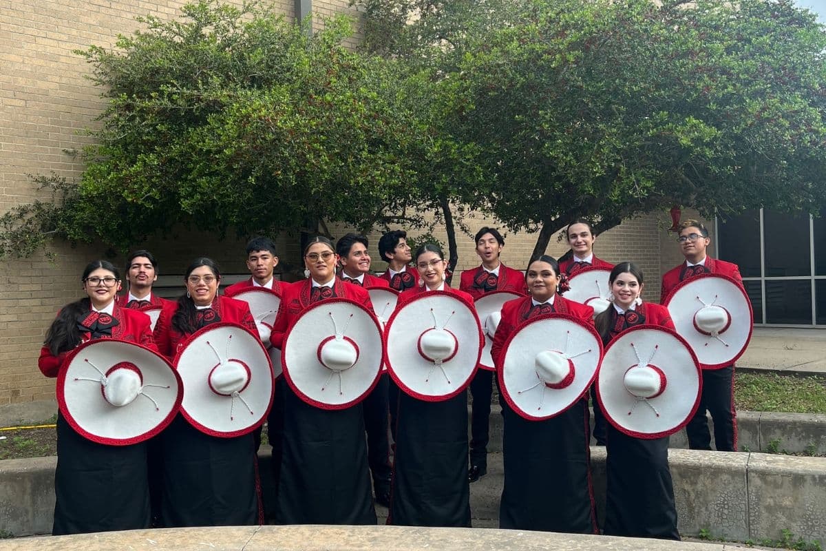 The mariachi team plans to expand this upcoming school semester with a new team at the junior high level. (Photo courtesy of Miguel Aguirre)