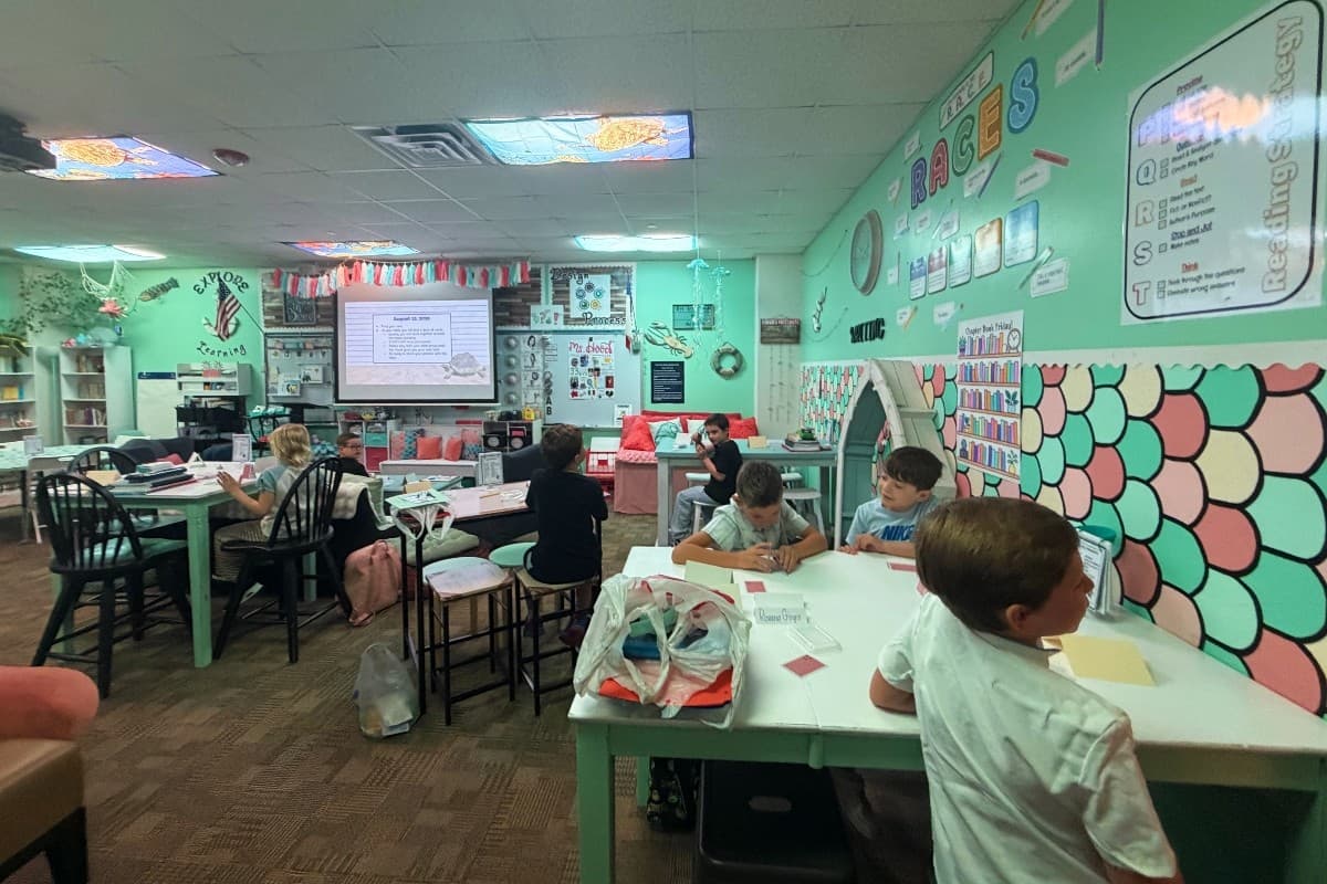 CJ Hood's classroom 