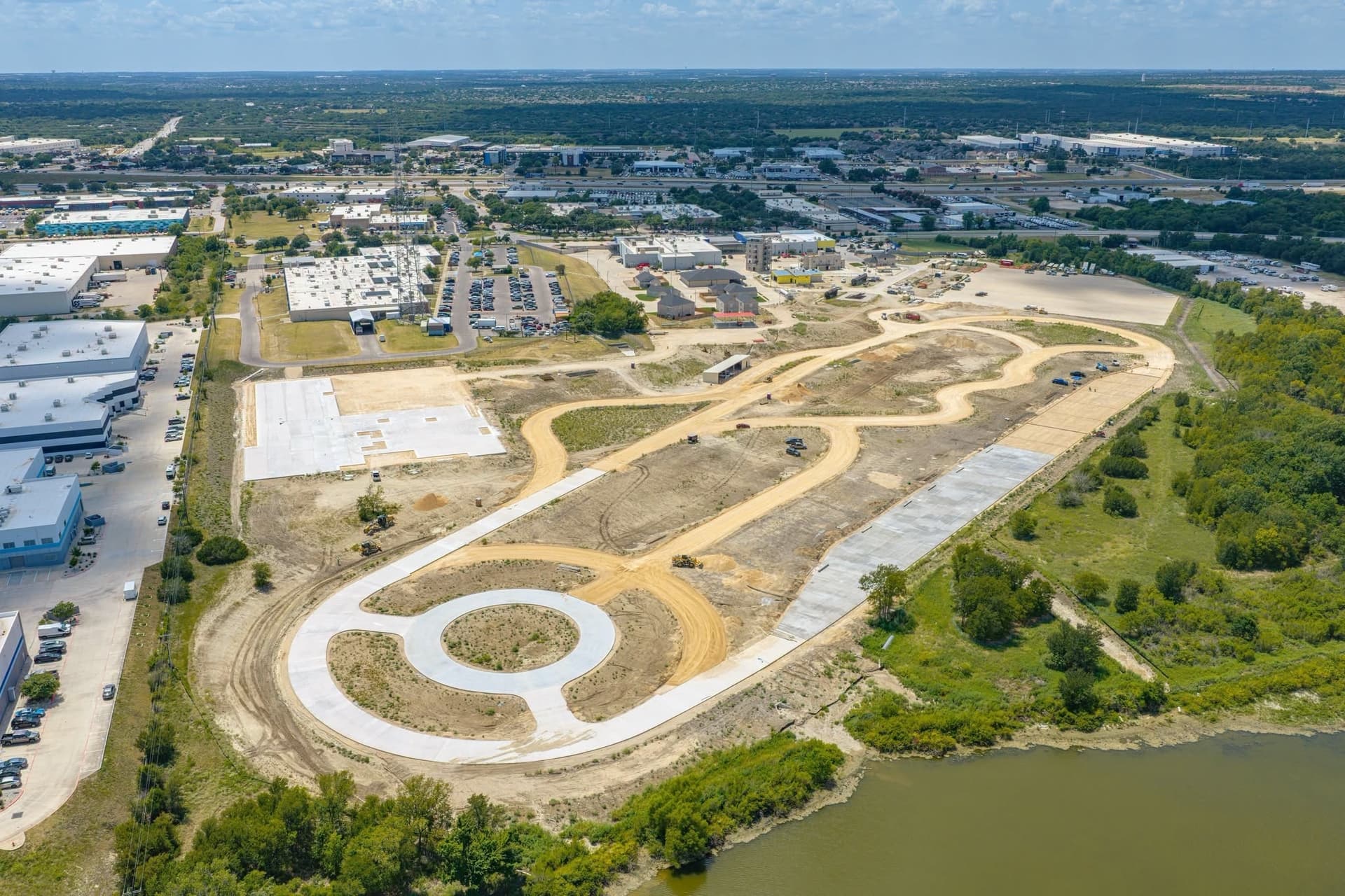 Construction of driving track underway at Round Rock’s Public Safety Training Center
