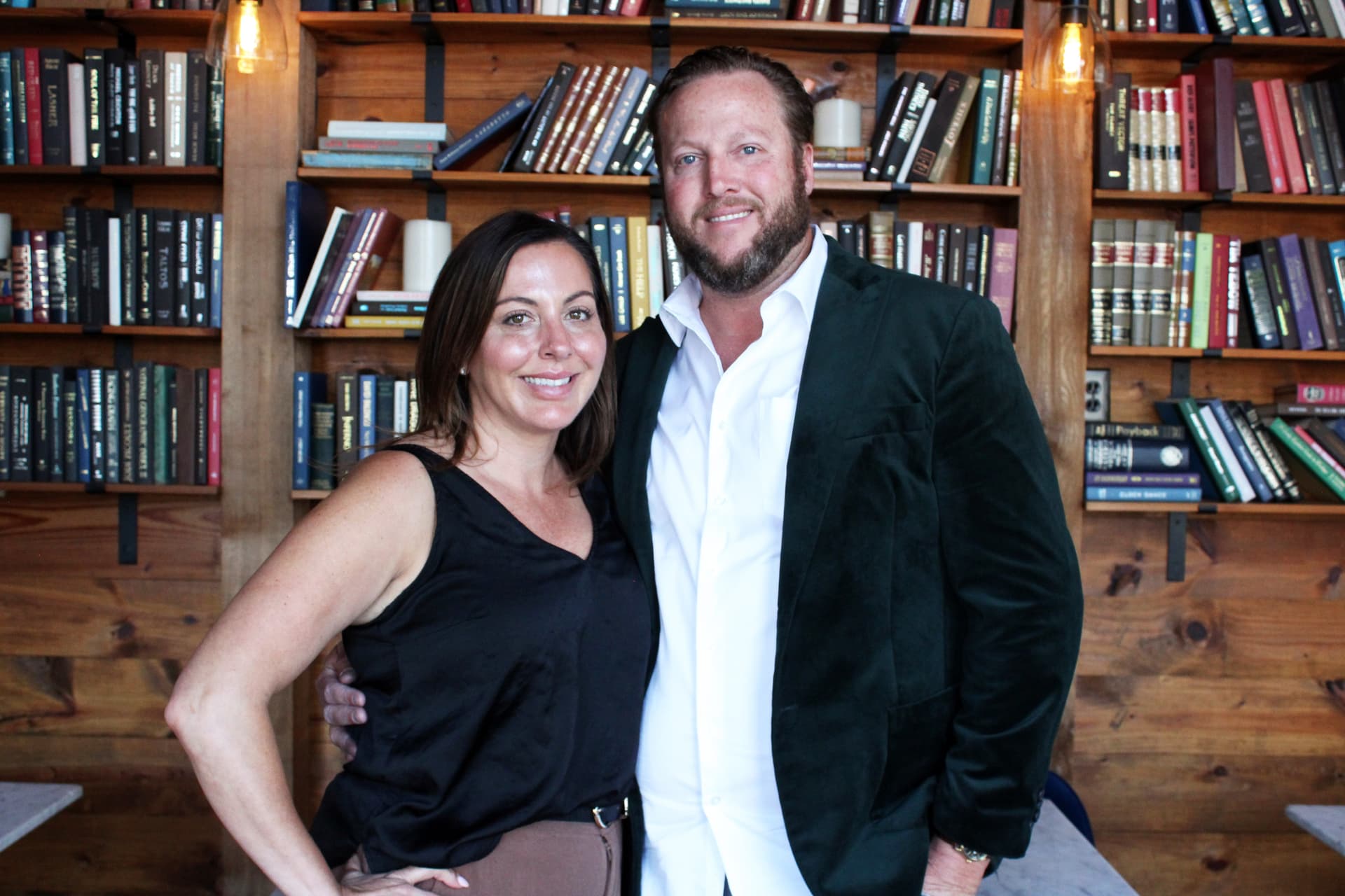 Frisco residents Sheree and Derek Simms opened Rare Books Bar in Frisco in 2019. (Karen Chaney/Community Impact)