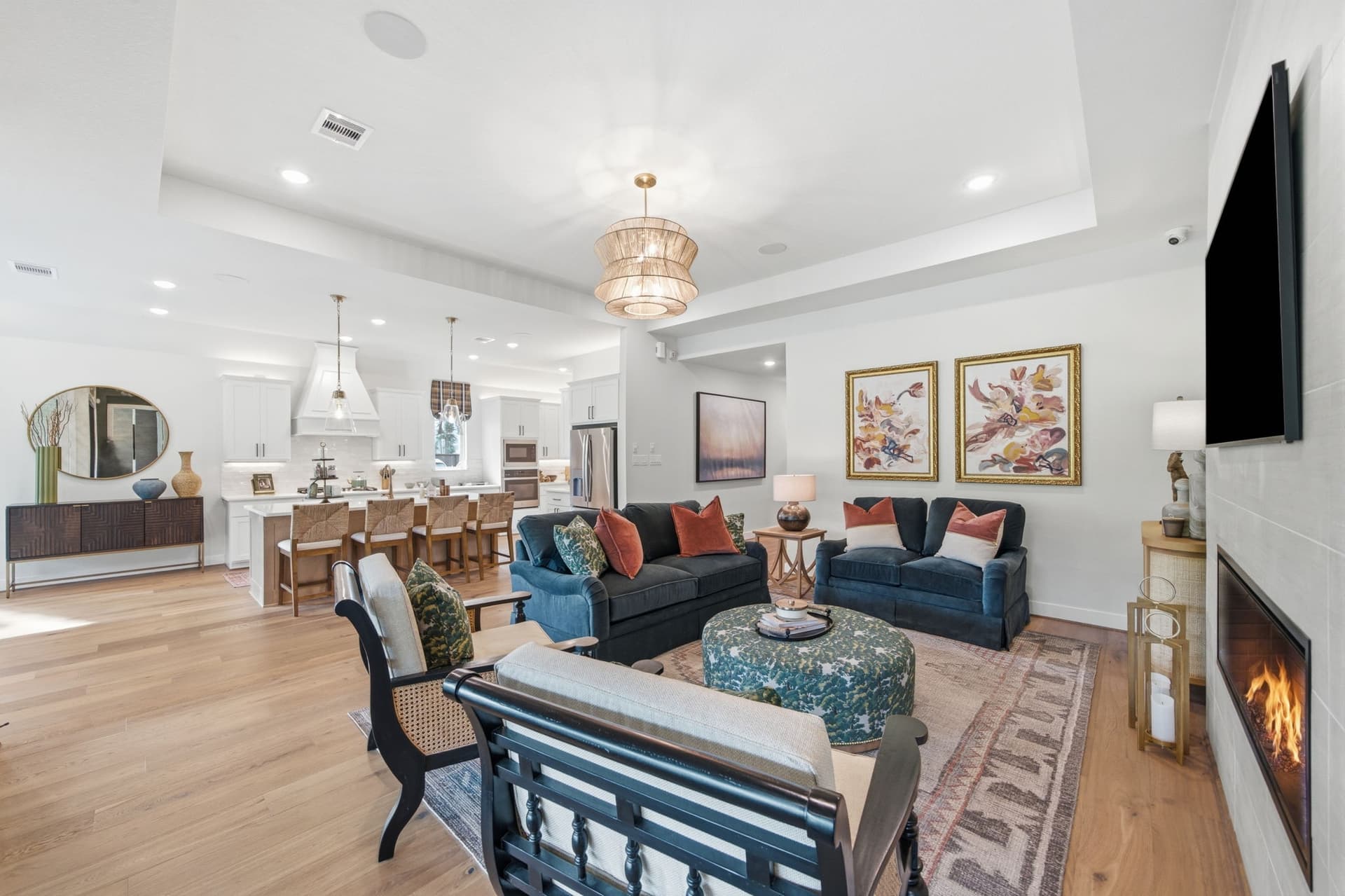 The Daisy features an open-concept design connecting the living room, kitchen and dining space. (Courtesy Caldwell Homes) 