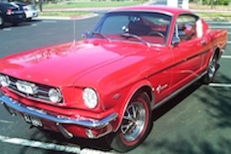 The 1965 Ford Mustang Fastback that Richard Counts restored. (Courtesy Philip Counts)