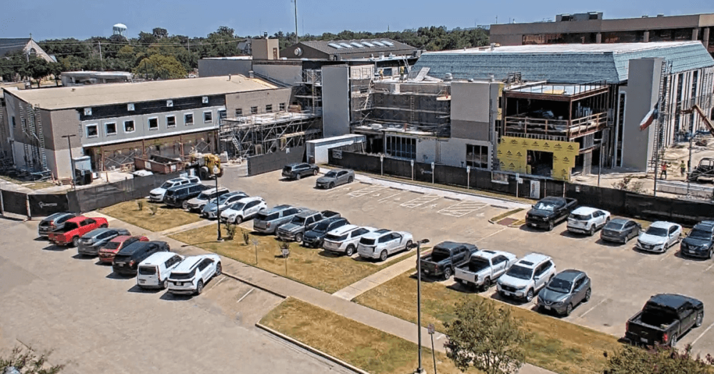 Multiple lanes along Texas Avenue will be closed soon for continued construction of the Brazos County Administration Building in Bryan. (Courtesy of Brazos County)