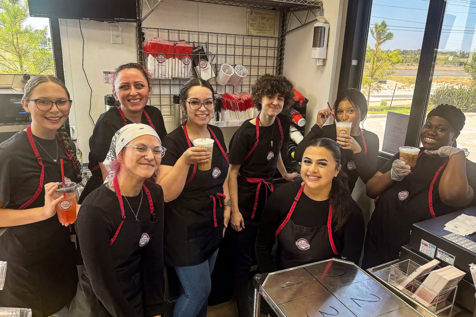 Baristas now serving brews, bites at Bastrop’s first Scooter’s Coffee