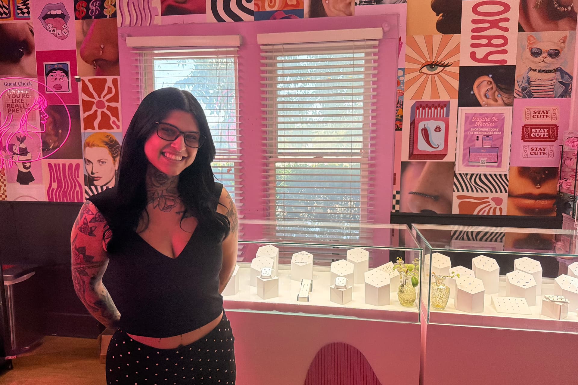 Faythe in Needles Piercings & Tattoos celebrates 5 years in New Braunfels