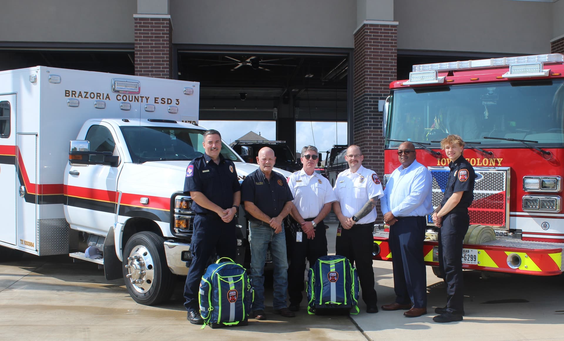 Iowa Colony Volunteer Fire Department, Brazoria County Emergency Services District No. 3 partner for early emergency medical response