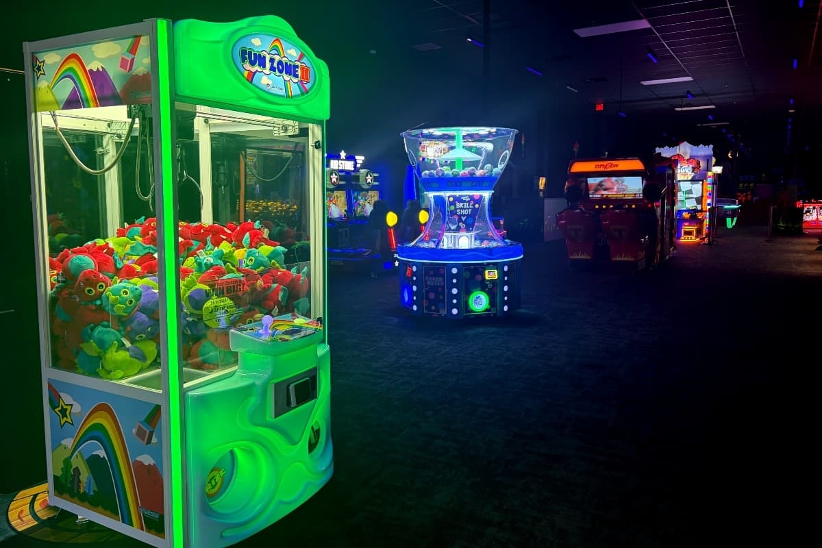 arcade at Monster Mini Golf