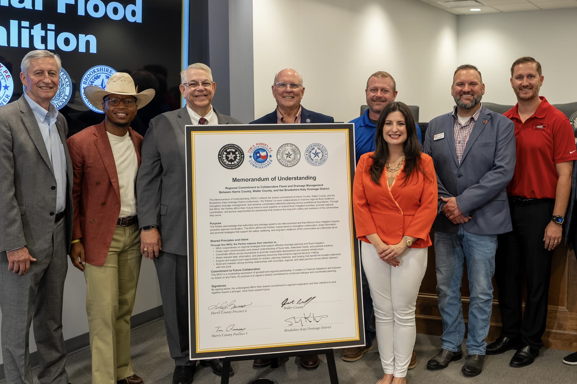 Harris, Waller counties, drainage district announce joint flood resiliency coalition